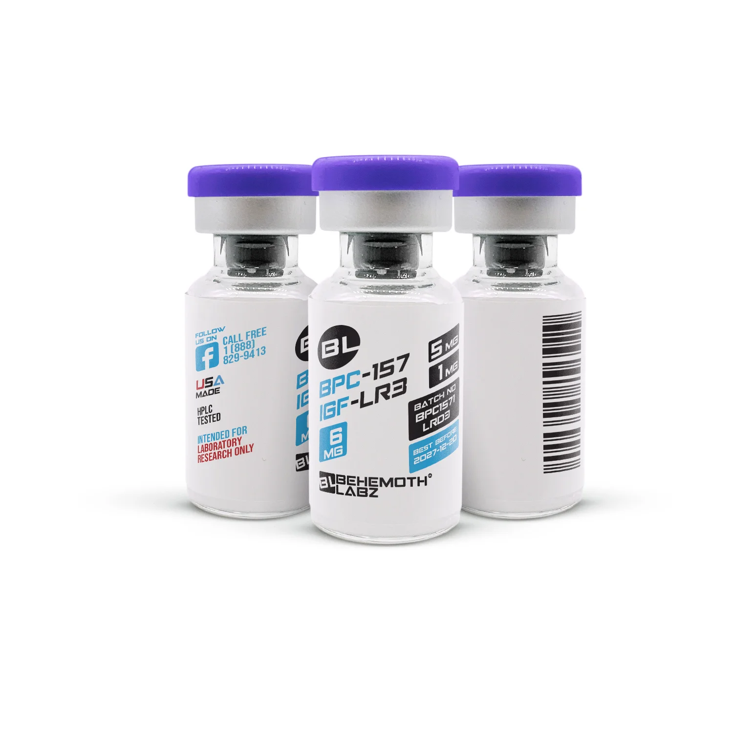 IGF-LR3 + BPC-157 Peptide Blend