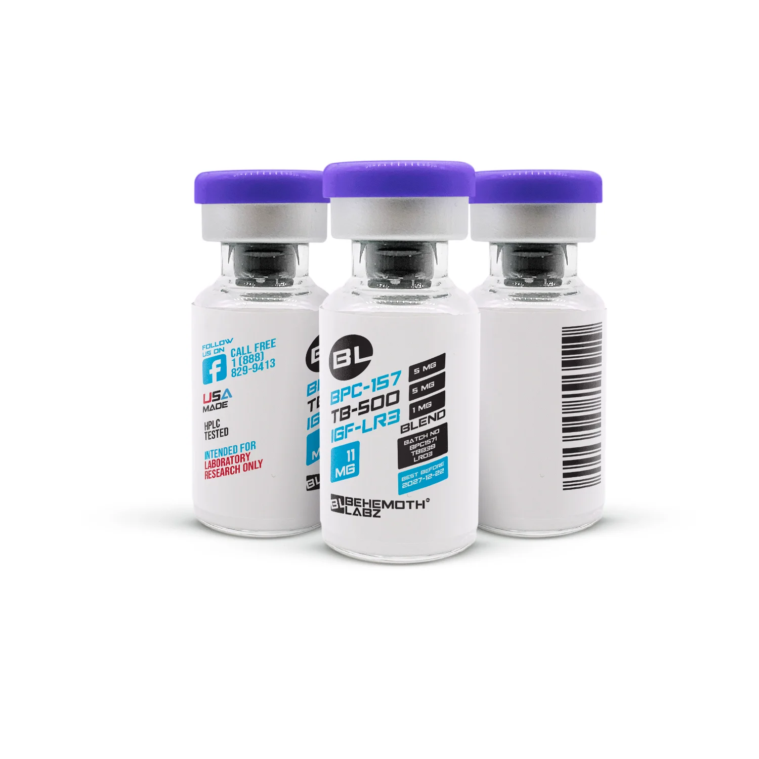 IGF-LR3 + BPC-157 + Thymosin Beta-4 Peptide Blend