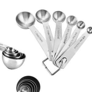 Stainless Steel Measuring Spoons (Set Of 6)